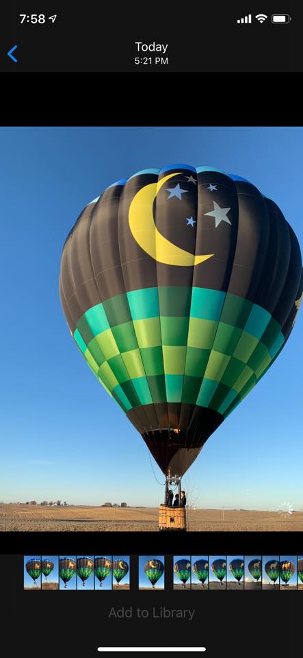 Yesterday was the third flight in my new balloon and the first in the Cedar Rapids/ Marion area.