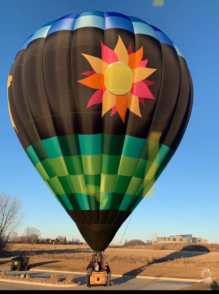 Yesterday was the third flight in my new balloon and the first in the Cedar Rapids/ Marion area.