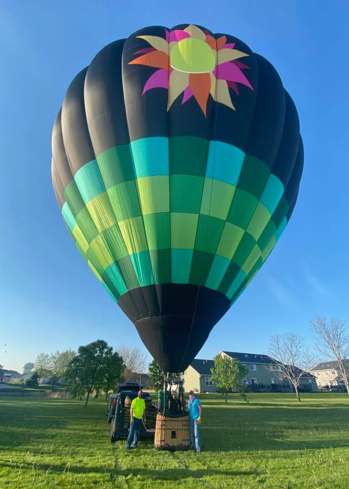 We flew last night with calm winds and beautiful sunshine.