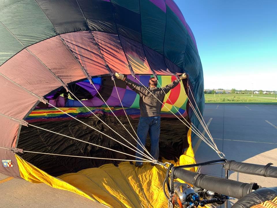 After all the wind and rain we were finally able able to fly this morning along side Cost...