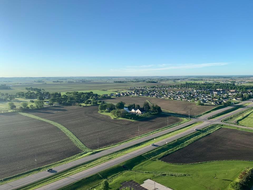 After all the wind and rain we were finally able able to fly this morning along side Cost...