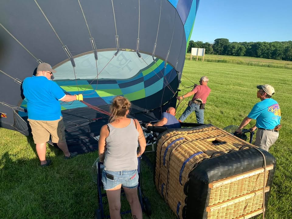 Very happy to be in the air last night even though it was very slow with variable winds.