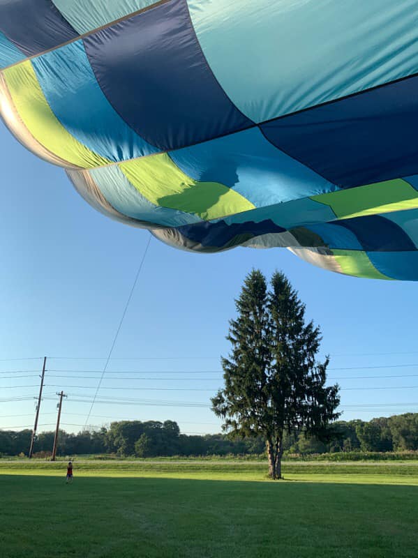 Last night, we had to wait for the wind to die down to fly which it ended up doing and it...