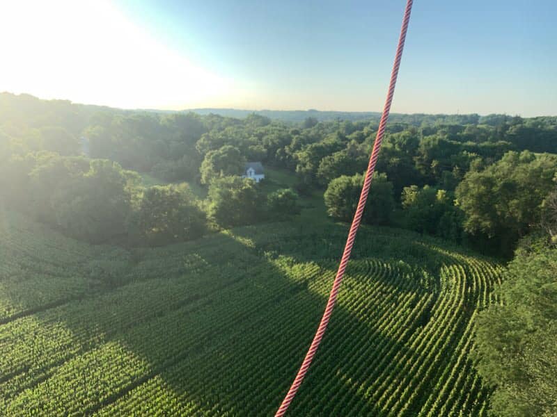 Last night, we had to wait for the wind to die down to fly which it ended up doing and it...