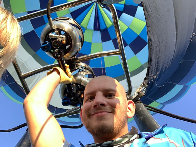 Last night, we had to wait for the wind to die down to fly which it ended up doing and it...