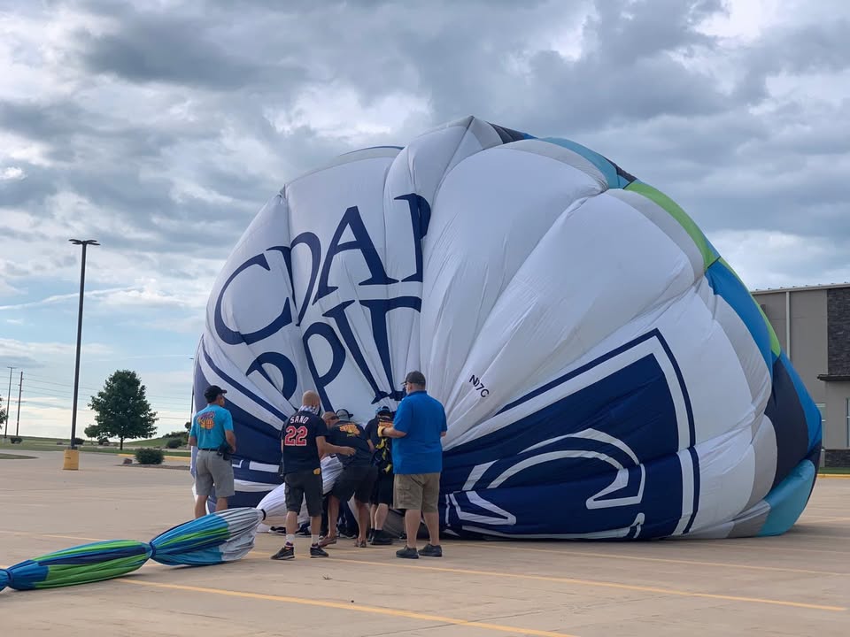 We were able to fly this morning after a week of sitting on the ground!