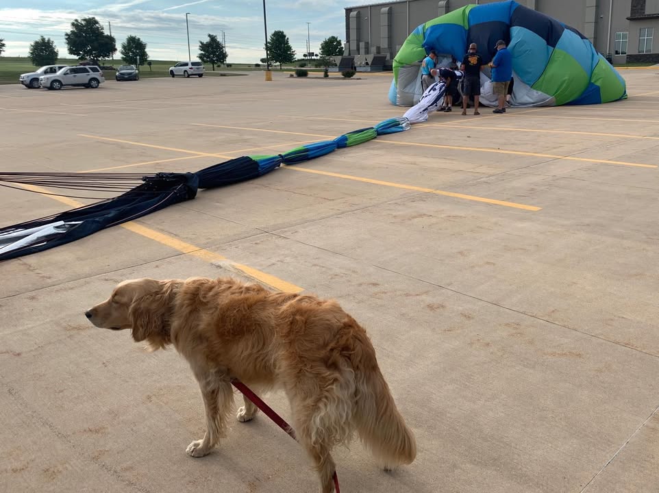 We were able to fly this morning after a week of sitting on the ground!
