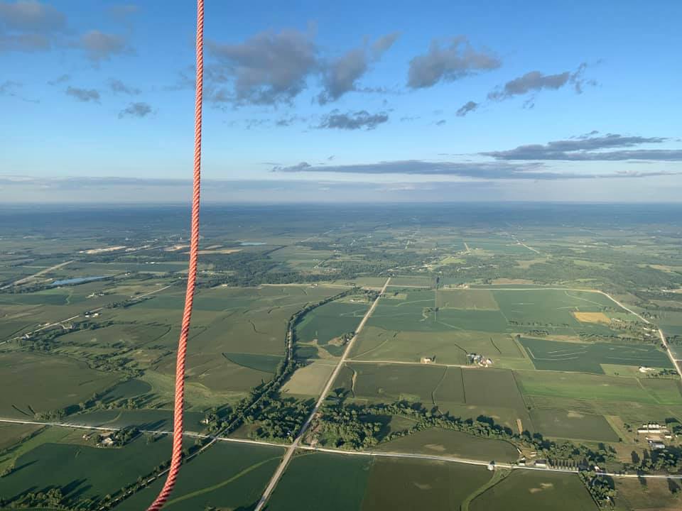Beautiful hour and a half long flight over the country side.