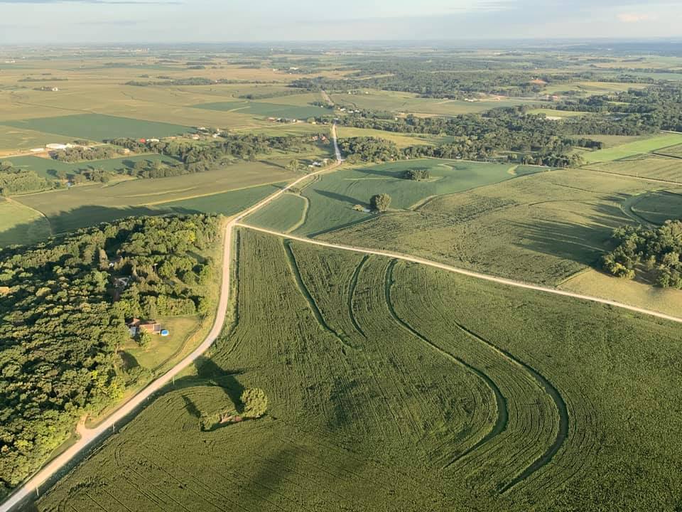 Beautiful hour and a half long flight over the country side.