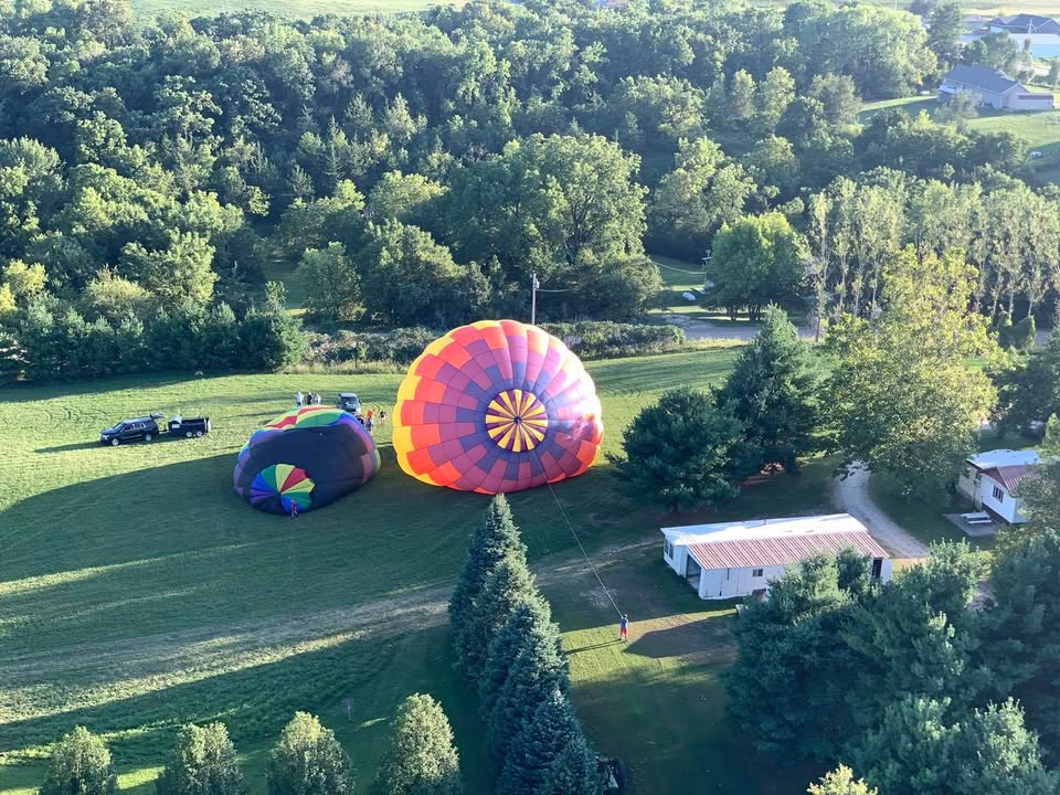 We went back to the Anamosa area and flew last night.