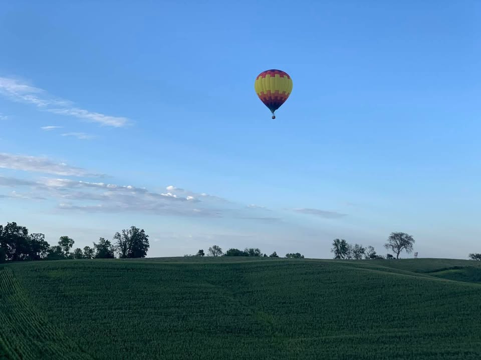 We went back to the Anamosa area and flew last night.