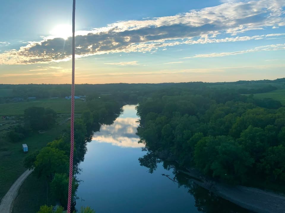 We went back to the Anamosa area and flew last night.