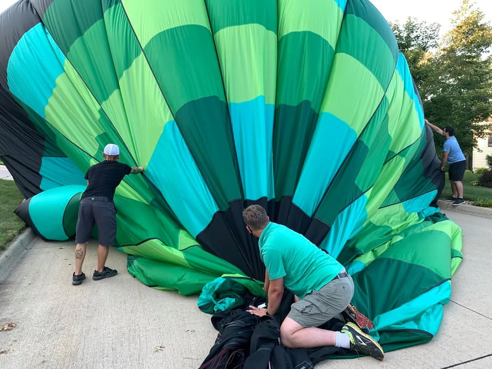 We flew again last night in the Anamosa area to the delight of the people who live there.