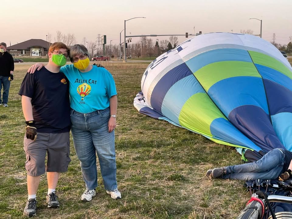 We had a beautiful flight over the Cedar Rapids area.