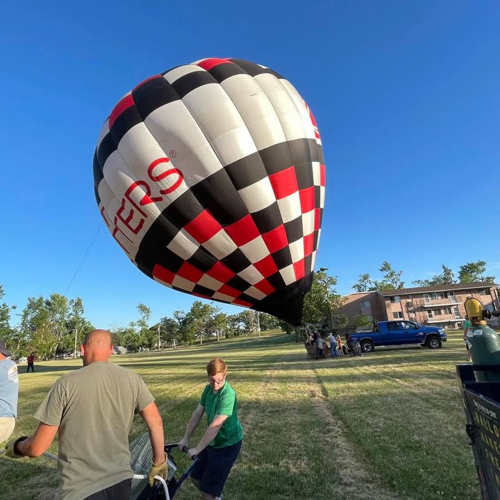 We flew last night in the Cedar Rapids/Marion area.
