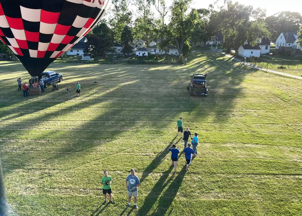 We flew last night in the Cedar Rapids/Marion area.