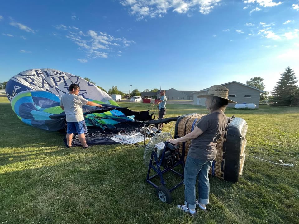 We waited til the winds died down and were able to fly.