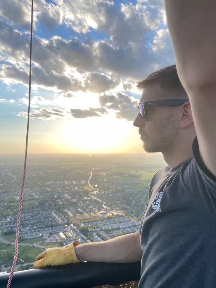 We waited til the winds died down and were able to fly.