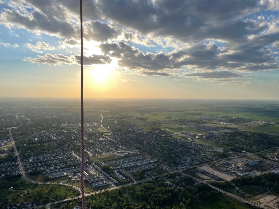 We waited til the winds died down and were able to fly.