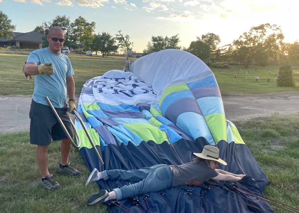 We waited til the winds died down and were able to fly.