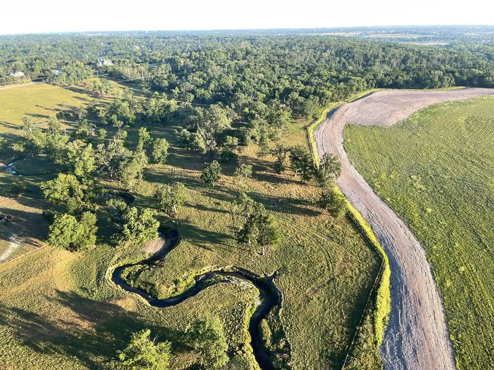 A beautiful morning flying over the Cedar Rapids area with Ryan at the controls.