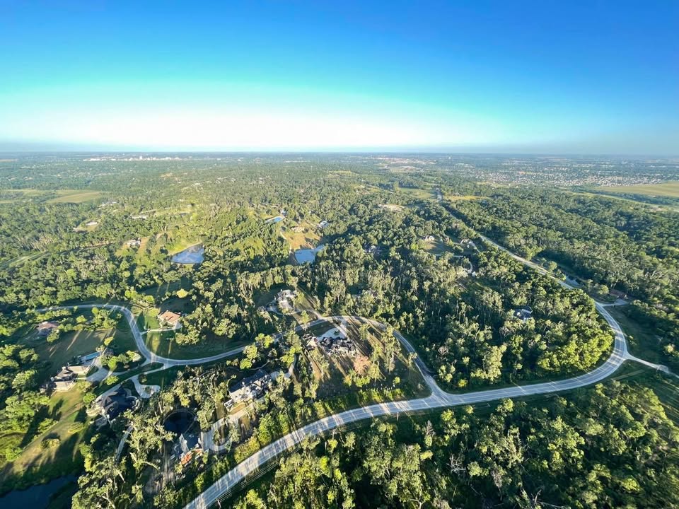 A beautiful morning flying over the Cedar Rapids area with Ryan at the controls.