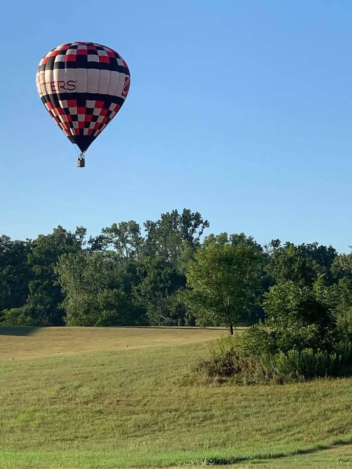 A beautiful morning flying over the Cedar Rapids area with Ryan at the controls.