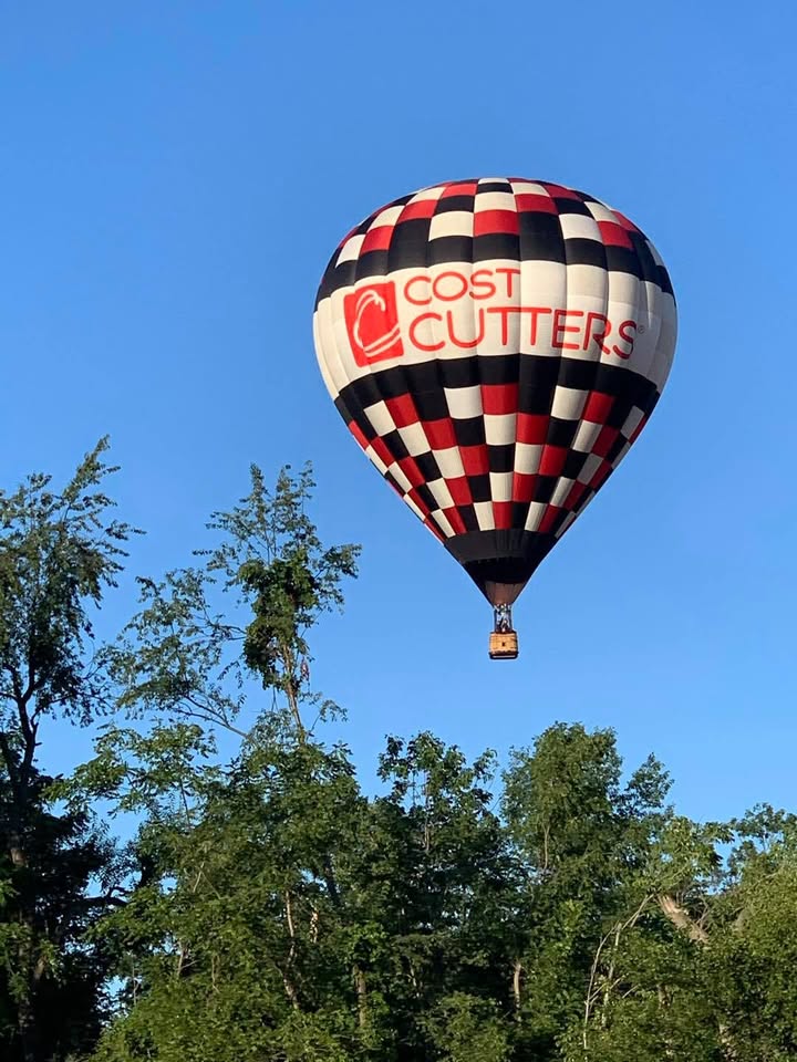 A beautiful morning flying over the Cedar Rapids area with Ryan at the controls.