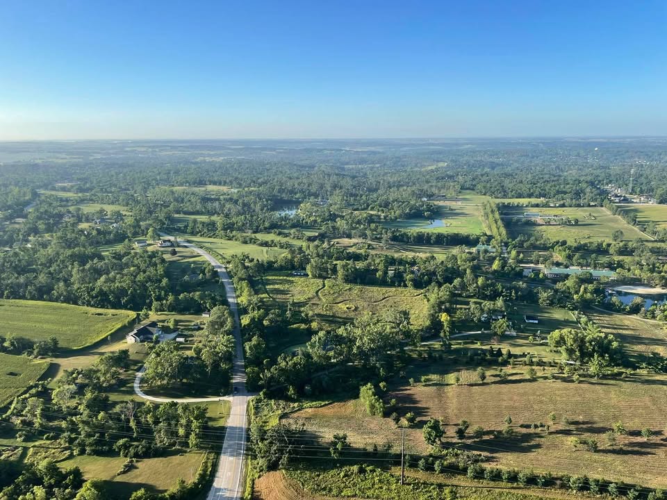A beautiful morning flying over the Cedar Rapids area with Ryan at the controls.