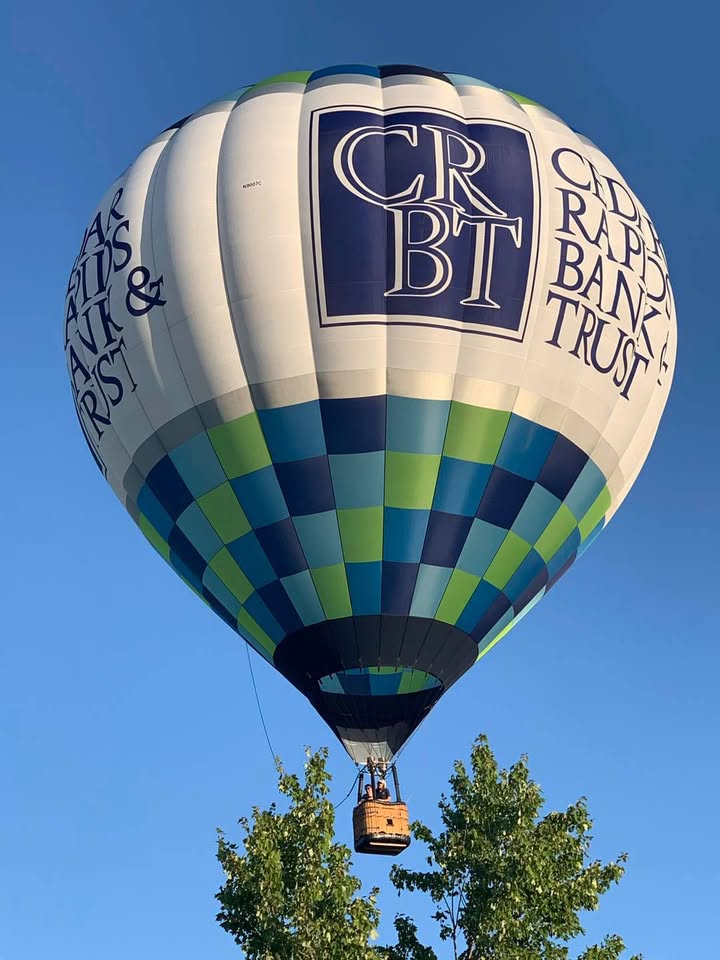 Kim finally got to celebrate her birthday with a balloon ride last night.