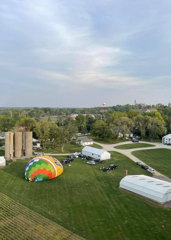 Training flight with Chris G last night over the Iowa countryside.