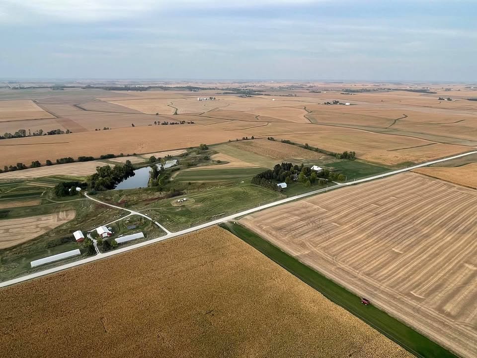 Training flight with Chris G last night over the Iowa countryside.