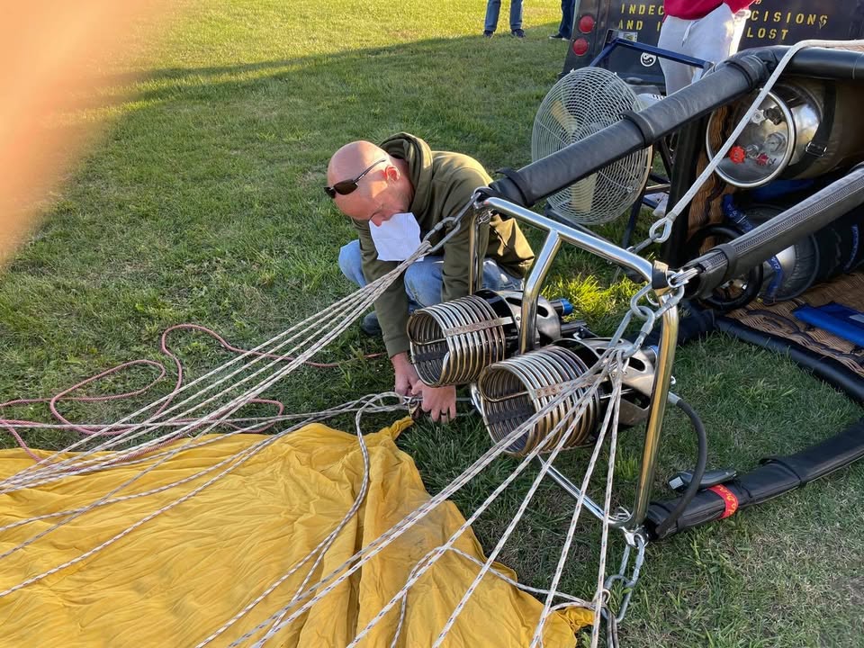 Last night was perfect weather for a solo flight over the Iowa country side.