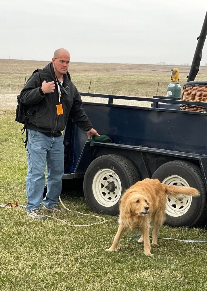It wasn’t a very pretty ballooning day but it was a flyable day.