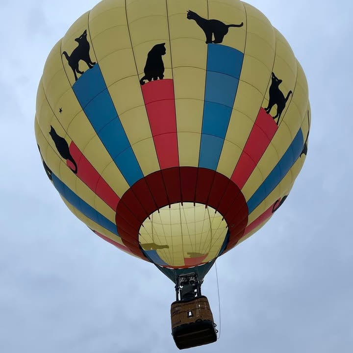 It wasn’t a very pretty ballooning day but it was a flyable day.