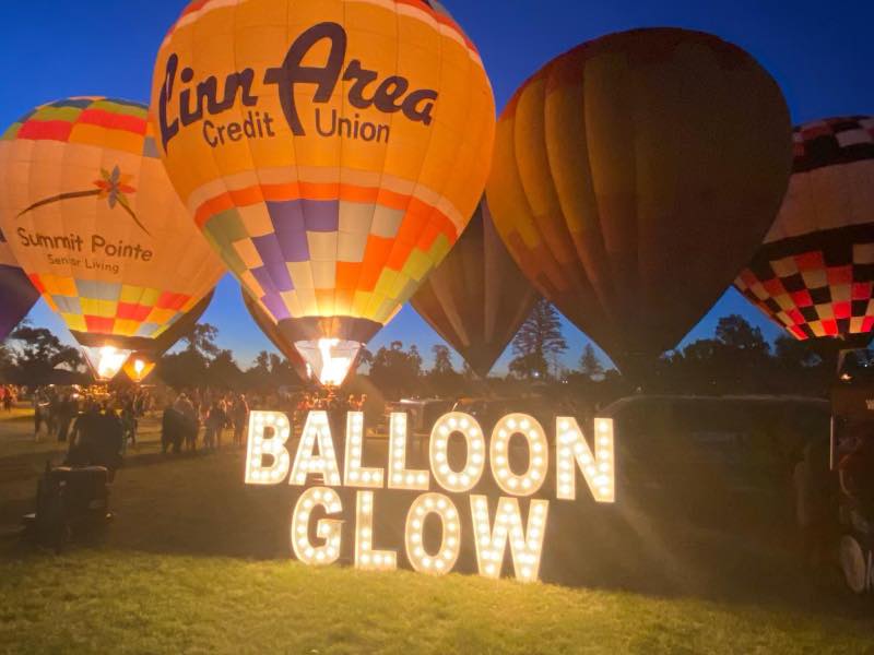 The Freedom Fest balloon glow happened last night in Cedar Rapids.