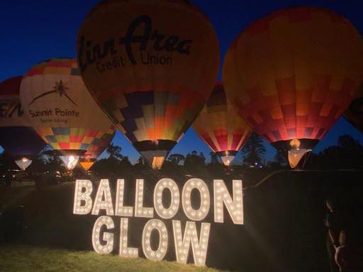 The Freedom Fest balloon glow happened last night in Cedar Rapids.