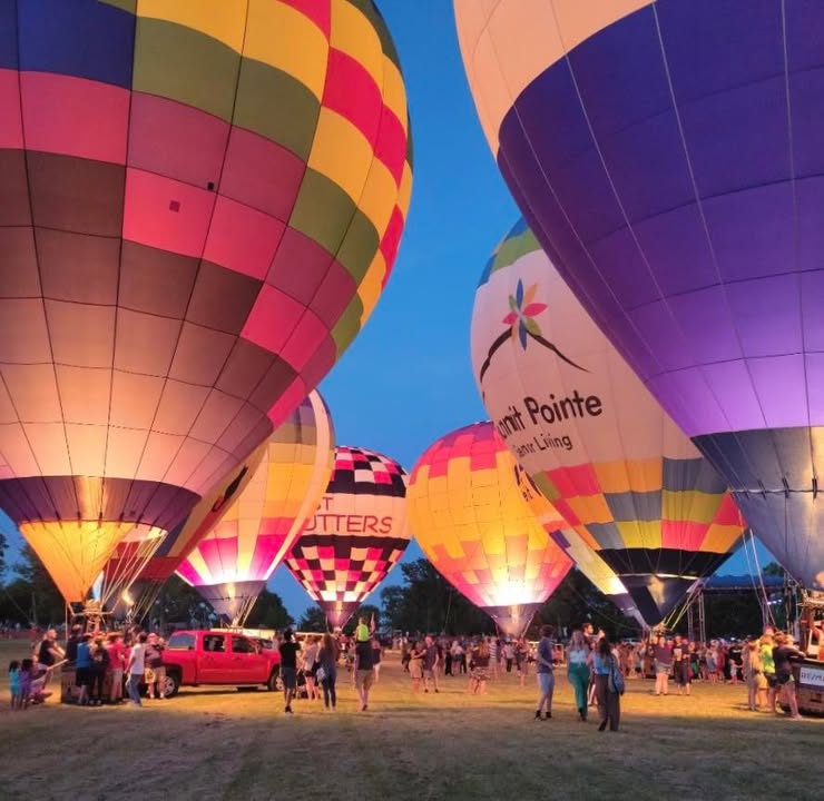 The Freedom Fest balloon glow happened last night in Cedar Rapids.