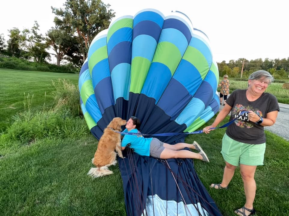 Wind finally calmed down last night and we were able to get in a short flight for crew.