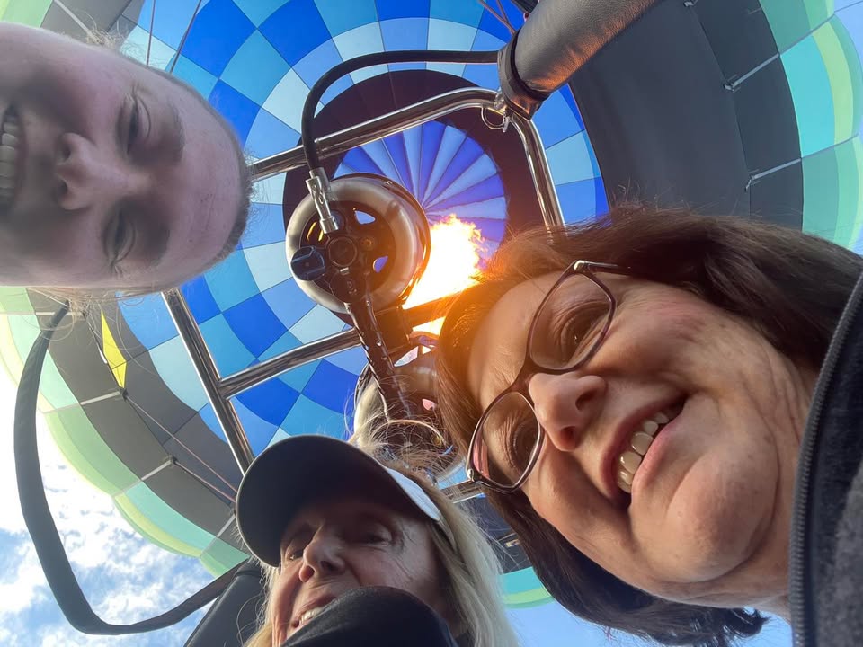 We flew out of Bass Farms last night and then went back for the glow.