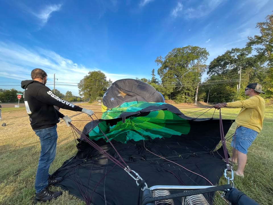 After a 30 minute weather hold this morning we were able to fly.