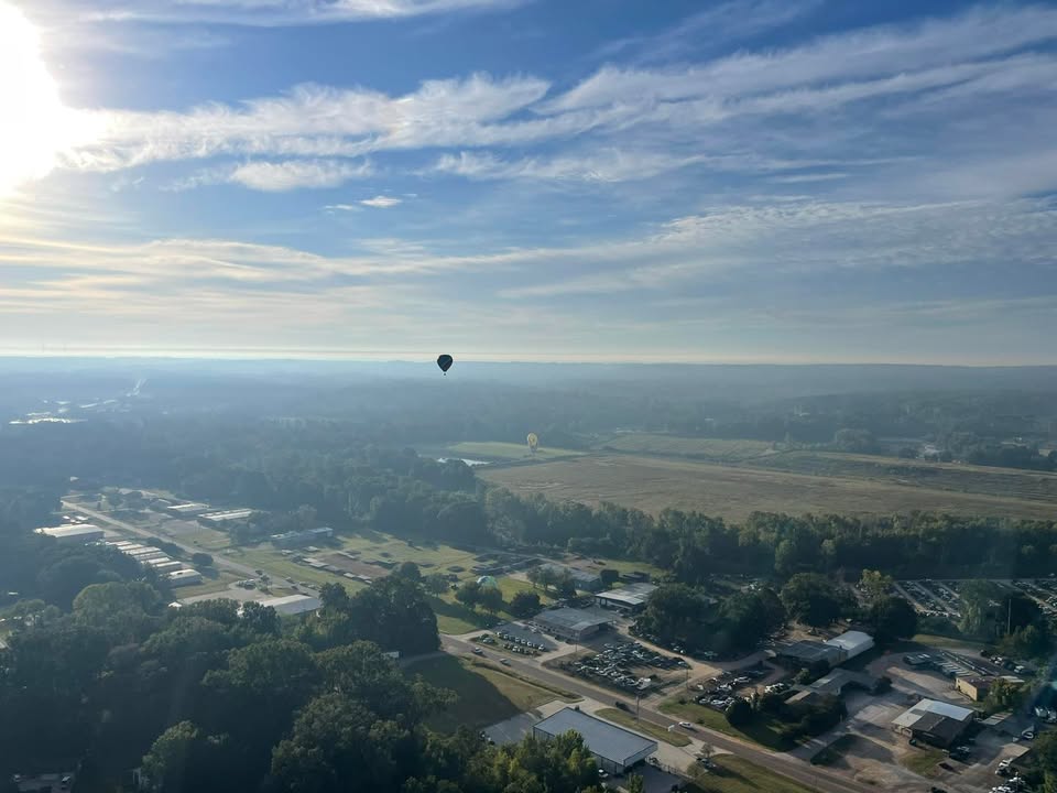 After a 30 minute weather hold this morning we were able to fly.