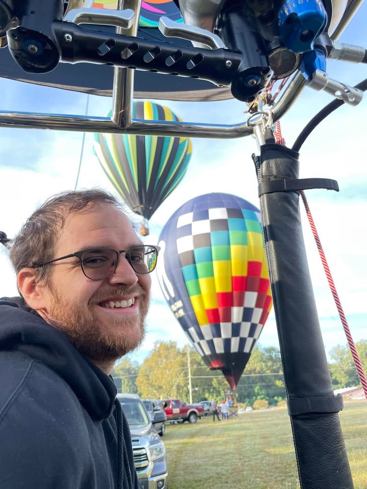 After a 30 minute weather hold this morning we were able to fly.