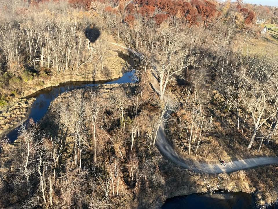 Saturday night’s flight took me over both the CRCC and Elmcrest golf courses.
