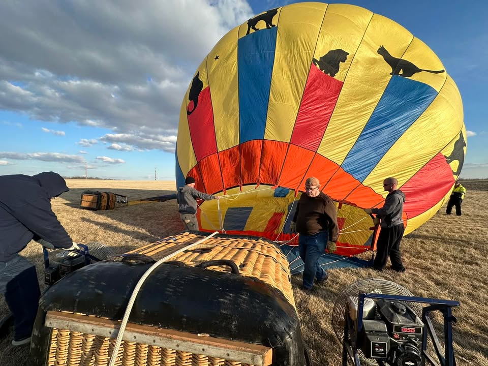 Pictures from our first flight of the year last night.