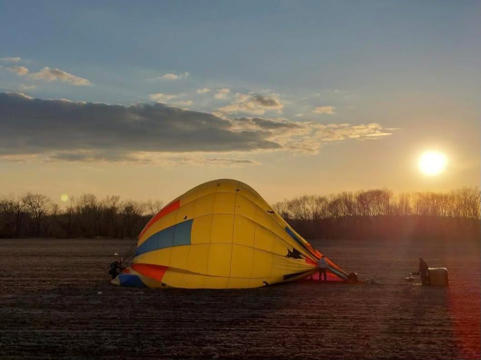 Pictures from our first flight of the year last night.