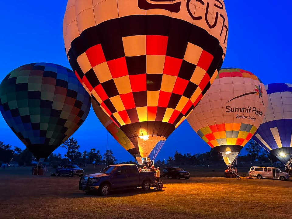 Balloon glow at last night’s Cedar Rapids Freedom Fest event!