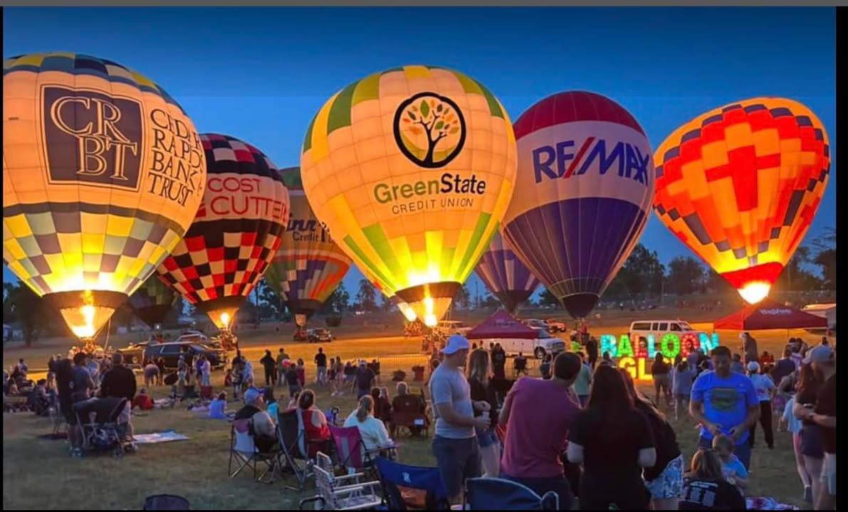 Balloon glow at last night’s Cedar Rapids Freedom Fest event!