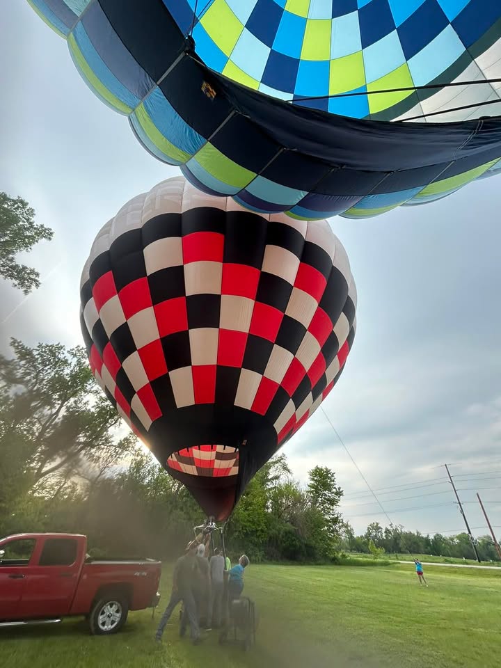 We were able to get everything organized on the two balloons after annuals.