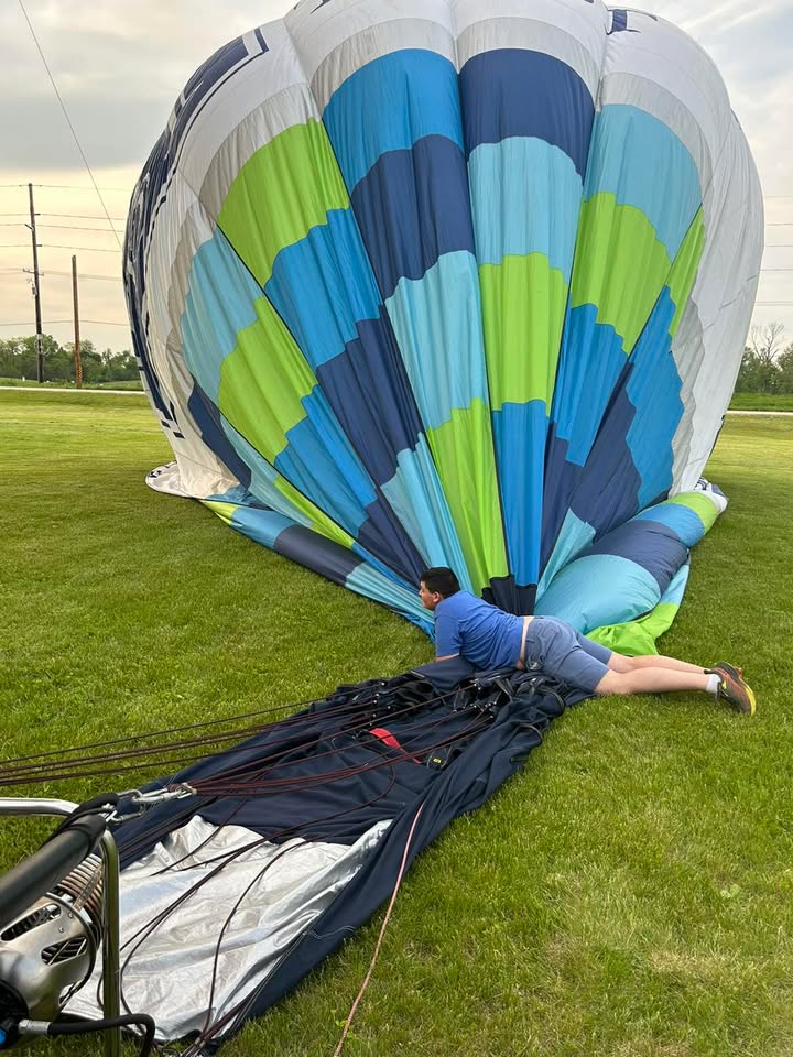 We were able to get everything organized on the two balloons after annuals.